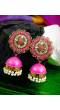 Traditional Gold Plated Pink & White Pearl Earring  RAE0808
