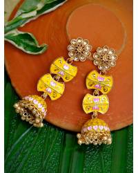 Buy Online Royal Bling Earring Jewelry Multicolor Pearl Choker Necklace Earrings Set Jewellery RAS0159