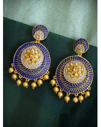 Buy Online Royal Bling Earring Jewelry Red Meenakari Peacock Jhumka Earrings for Women & Girls Jewellery RAE2414