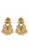 Traditional Gold Plated White Pearl Earring RAE0830