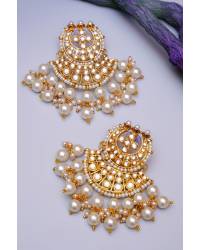 Buy Online Royal Bling Earring Jewelry Oxidized Silver Kundan Peacock Jhumka Earrings RAE0763 Jewellery RAE0763