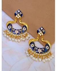 Buy Online Crunchy Fashion Earring Jewelry Crunchy Fashion Handmade Beaded Goddess Devi Durga Earrings CFE1844 Drops & Danglers CFE1844