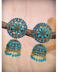 Buy Online Crunchy Fashion Earring Jewelry Brown Crystal Earring & Ring Combo  Jewellery CMB0161