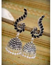 Buy Online Royal Bling Earring Jewelry Gold Plaetd Heart Skyblue Kundan Dangler Earrings  Jewellery RAE0544