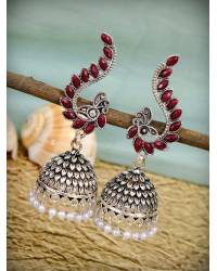 Buy Online Royal Bling Earring Jewelry Traditional Gold Plated LightGreen Color Dangler Earrings RAE0850 Jewellery RAE0850