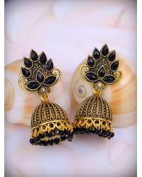 Buy Online Royal Bling Earring Jewelry Traditional Indian Gold Plated Peacock jhumka Earrings RAE0589 Jewellery RAE0589