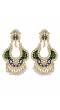 Gold plated Kundan Meenakari Dangler  Earrings RAE1030