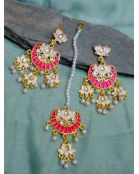 Buy Online Royal Bling Earring Jewelry Lilac Floral Long Jhumka Earrings for Festivals & Parties Jewellery RAE2411