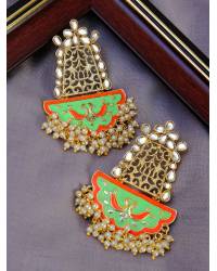 Buy Online Crunchy Fashion Earring Jewelry Shinning Diva Gold-Plated  Kundan Floral Ring CFR0516 Jewellery CFR0516