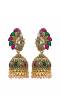 Designer Gold-Plated Peacocok Design Earring Multicolor RAE1073