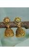 Indian Gold-Plated Floral Design Jhumka Earring Set RAE1077