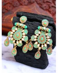 Buy Online Crunchy Fashion Earring Jewelry Gold Plated Crystal Necklace Set with Earrings Jewellery CFS0268
