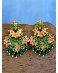 Buy Online Crunchy Fashion Earring Jewelry Boss Babe Dangler Earrings: Multicolor Handmade Beaded Drops & Danglers CFE2066