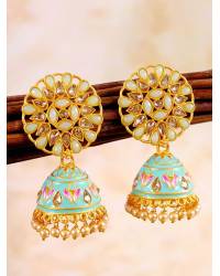 Buy Online Royal Bling Earring Jewelry Black Meenakari Hoops Earrings  Jewellery RAE0454