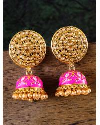 Buy Online Royal Bling Earring Jewelry AD Brown Drop Earrings Jewellery CFE0186