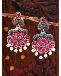 Buy Online Crunchy Fashion Earring Jewelry Handmade Pink Beaded Stud Earrings Earrings CFE1870
