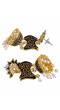 Traditional Gold - Black New Stylish Jhumkas Earrings RAE1258
