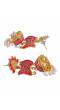 Traditional Gold - Pink New Stylish Dangler Earrings RAE1260