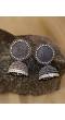 Oxidized Silver Black Earrings for Women/Girls