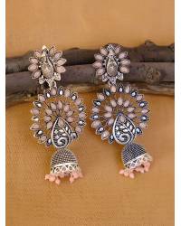 Buy Online Royal Bling Earring Jewelry Meenakari jhumka, traditional Long Green Jhumka Earrings RAE1326 Jewellery RAE1326