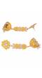 Gold-plated Meenakari Long Jhumki Yellow  Earrings RAE1331