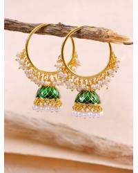 Buy Online Royal Bling Earring Jewelry Gold-Plated Kundan Stone Studded Red  Meenakari Jewellery Set RAS0442 Jewellery RAS0442