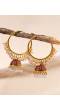 Indian Traditional Meenakari Kundan Studded  Maroon Jhumka Hoop Style Earrings  RAE1363