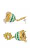 Gold Plated Indian Meenakari Jhumka Earrings RAE1394