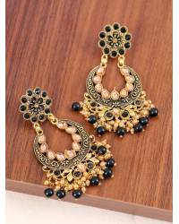 Buy Online Royal Bling Earring Jewelry German Silver Pink Skyblue Jhumka Earrings RAE0652 Jewellery RAE0652