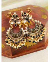 Buy Online Royal Bling Earring Jewelry White Pearl Choker Necklace Earrings Set Jewellery RAS0157