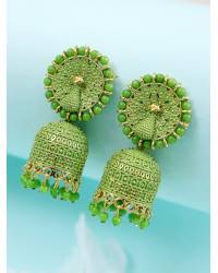 Buy Online Royal Bling Earring Jewelry Designer Meenakari Kundan Pink Gold Plated Earrings RAE1002 Jewellery RAE1002