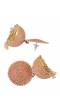 Gold-Plated Round Shape Peach Earrings  RAE1501