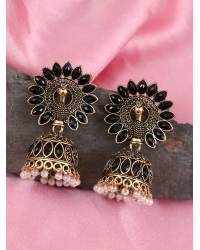Buy Online Crunchy Fashion Earring Jewelry Crunchy Fashion Gold-Plated Kundan &Pink Pearl Maang Tika CFTK0049 Ethnic Jewellery CFTK0049