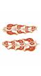 Classic Meenakari Orange Double Layer Gold Plated Red   Dangler Earrings RAE1518