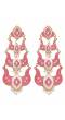 Classic Meenakari Pink Double Layer Gold Plated  Dangler Earrings RAE1520
