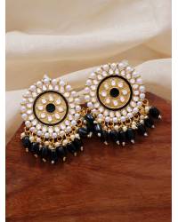 Buy Online Royal Bling Earring Jewelry Traditional Golden Sky  Blue Meenakari Floral Kundan Jhumki Earrings RAE1635 Jewellery RAE1635