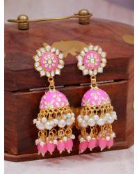Buy Online Royal Bling Earring Jewelry Adorable Classy Traditional Gold-Plated Round Necklace Set With Earrings RAS0274 Jewellery RAS0274
