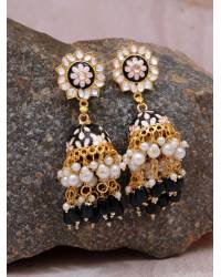 Buy Online Royal Bling Earring Jewelry Gold-Plated Round Shape Jhumka Earrings RAE1507 Jewellery RAE1507