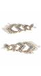 Ethnic Gold-Plated Jadau White Kundan Long Pearl Earrings RAE1762
