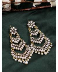 Buy Online Royal Bling Earring Jewelry Traditional Indian Red Hoop Jhumka Earrings RAE1378 Jewellery RAE1378