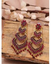 Buy Online Crunchy Fashion Earring Jewelry Traditional Red Jhumki Earrings  Jewellery RAE0444