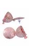Oxidised Silver  Enamel  Pink Pearl Pearls Jhumka Earrings RAE1772
