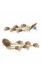 Retro Gold Jhumka White Beads Long Chain Tassel Hangers Earrings RAE1783