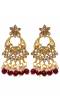 Traditional Gold-Plated Red Kundan Jewellery Set RAS0181