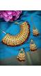 Traditional Gold-Plated Red Kundan Jewellery Set RAS0181