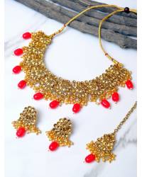 Buy Online Crunchy Fashion Earring Jewelry Black & Gold-Toned Geometric Drop Earrings  Jewellery CFE1241