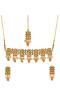 Indian Traditional Floral Gold Kundan Chokar Necklace Set with Earring RAS0217