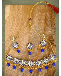 Buy Online Crunchy Fashion Earring Jewelry Blue Floral Stud Earrings  Jewellery CFE1161
