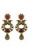 Indian Traditional Adorbs Gold-Plated Delight Pendant Set with Earrings RAS0250