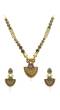 Indian Traditional Gold-Plated Adorable Classy Antique Necklace Set With Earrings RAS0270